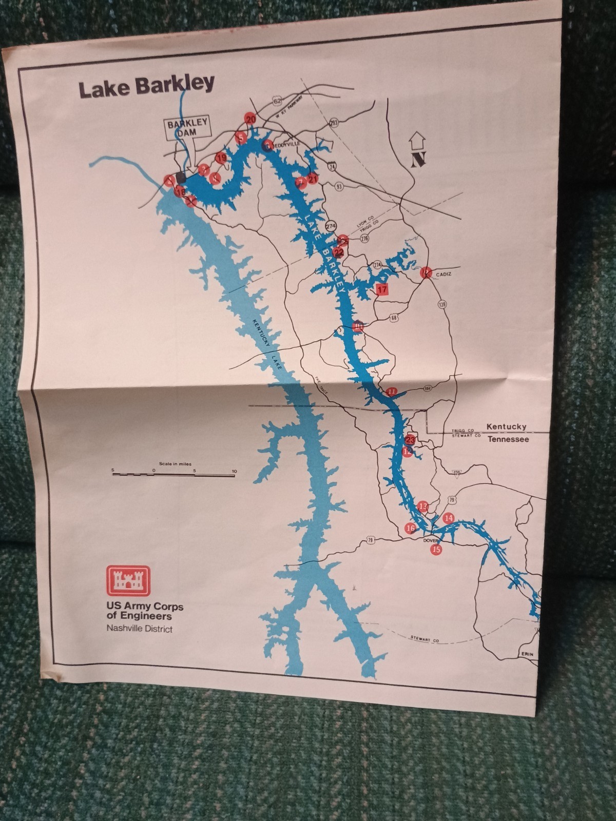 1980s Vintage KENTUCKY LAKE Maps Vacation Guide & Brochures