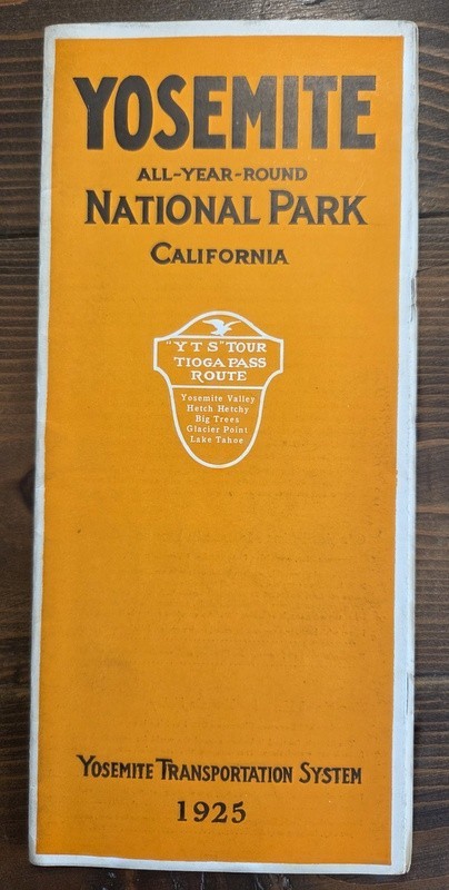 1925 Yosemite Transportation System All-Year-Round National Park California