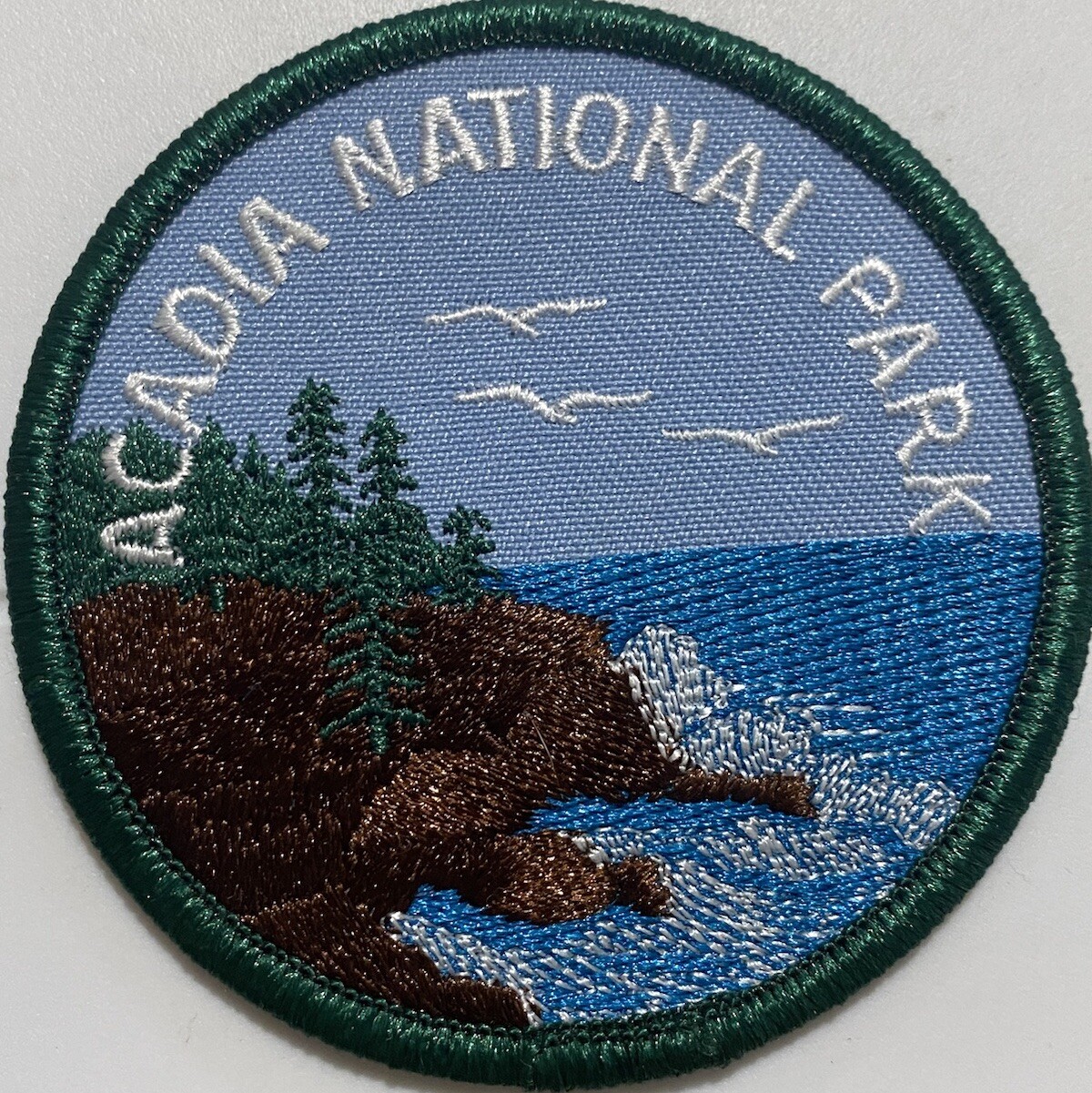 Acadia National Park Maine Atlantic Coast ME Souvenir Round Embroidered Patch