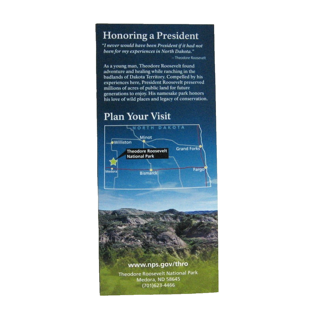 4 NPS Brochures Theodore Roosevelt National Park North Dakota