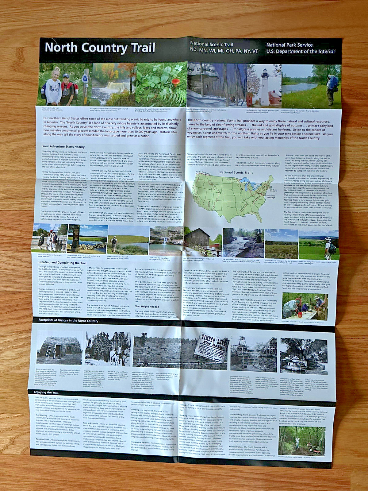North Country Trail National Park Service Brochure