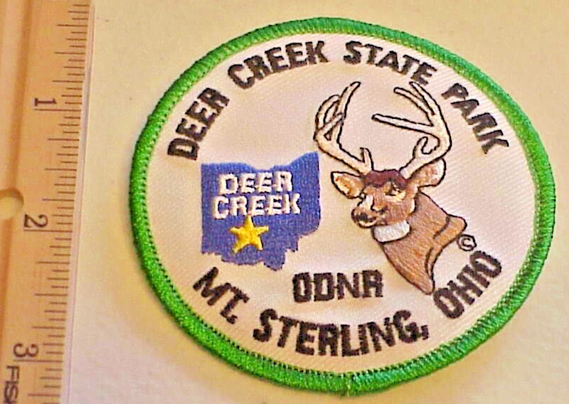 DEER CREEK STATE PARK MR. STERLING, OHIO ODNA BUCK DEER PATCH NEW FREE SHIPPING