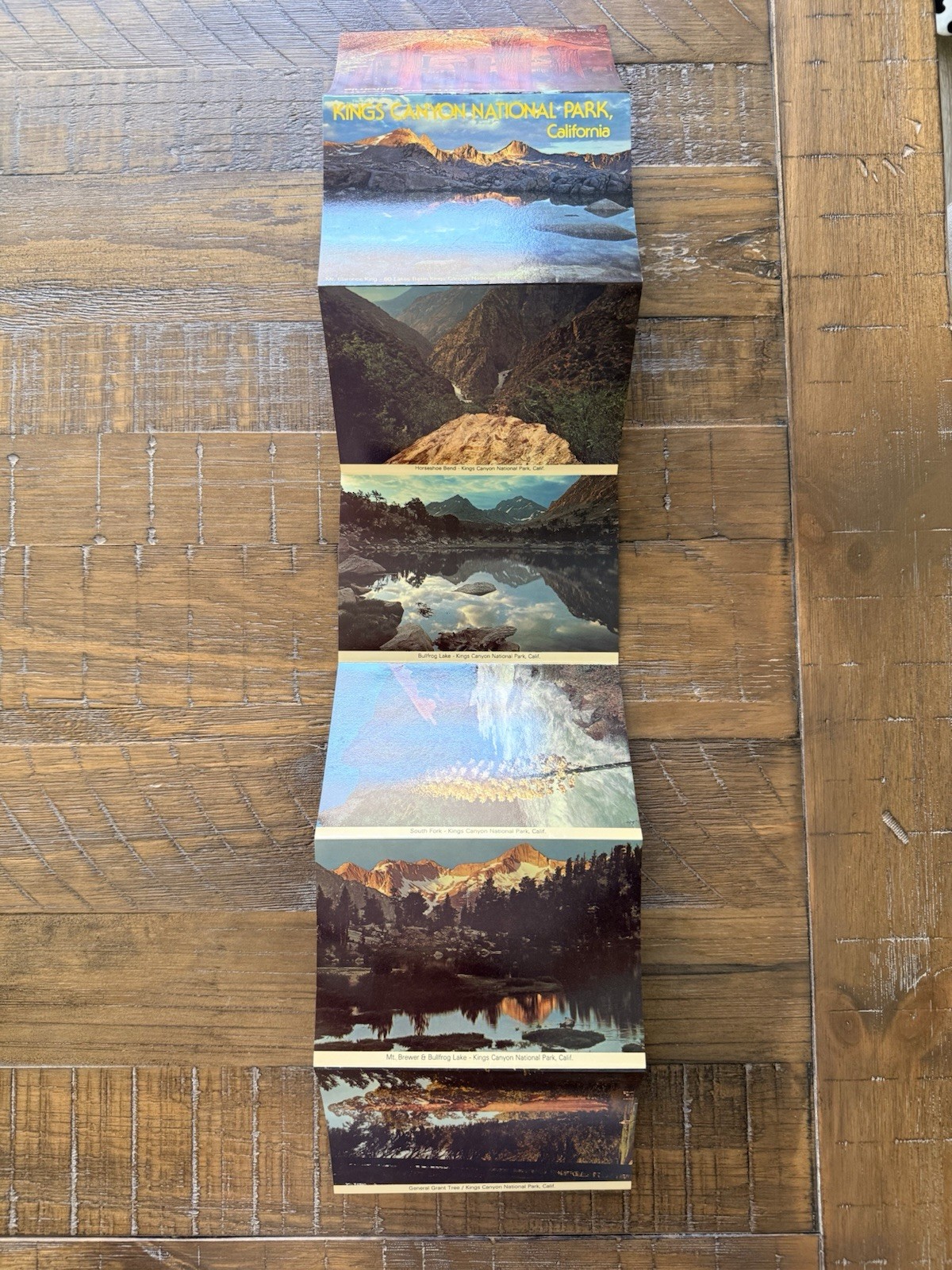 Vintage Sequoia National Park Accordion Pamphlet Photography By David Muench 85’