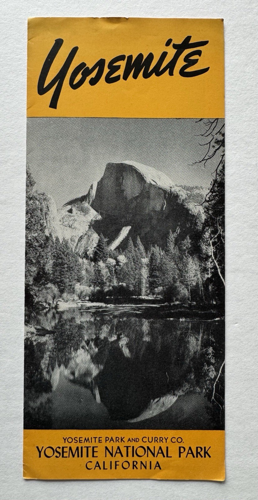 Yosemite 1930-40 Winter Brochure Pamphlet w/room rates tours photos map Yosemite
