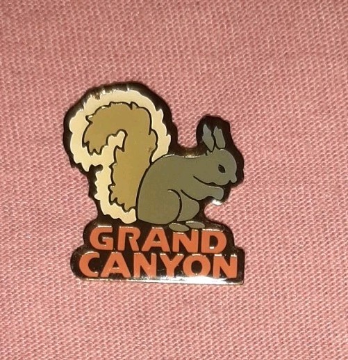 Grand Canyon National Park Abert’s Squirrel Travel Souvenir Jacket Lapel Pin