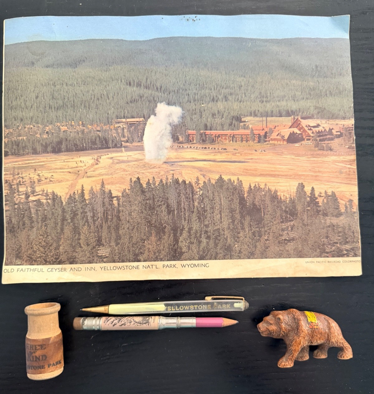 Vintage Yellowstone National Park Ephemera Mixed Lot! Maps~Postcards~Souvenirs++
