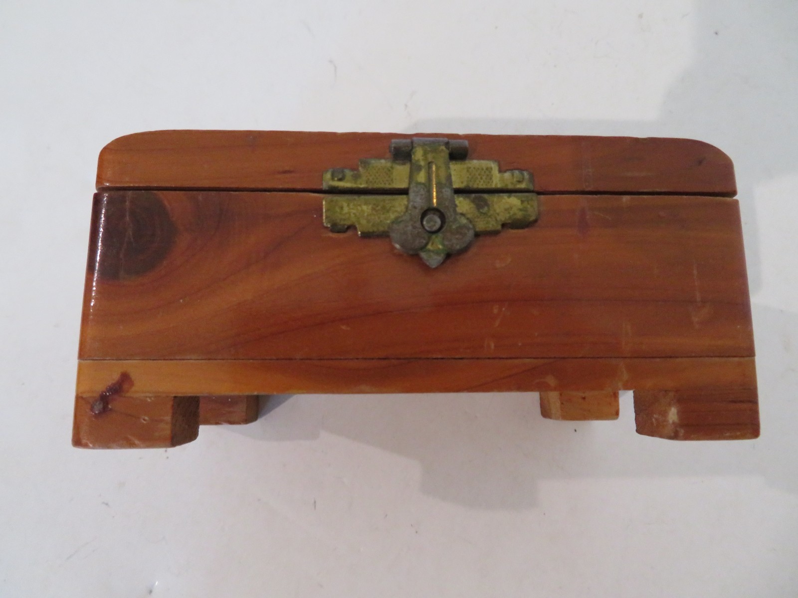 Vintage Lassen National Park Souvenir Cedar Mini Box – Cal. is Pre 1963 –