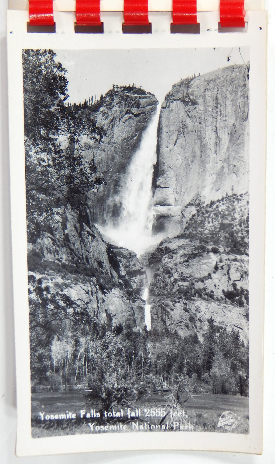 12 REAL YOSEMITE PARK CA PHOTOS 1920s 30s SAWYERS IN MINI FLIP BOOK 2.75″ x 4.5″