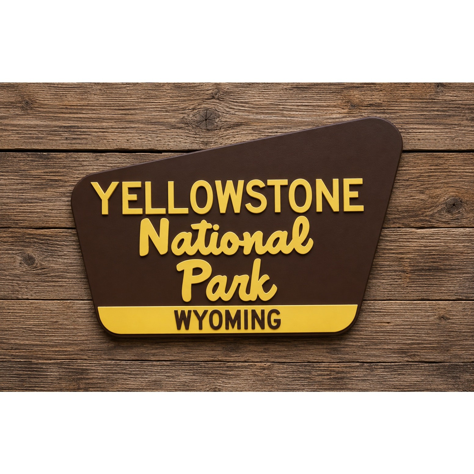 Yellowstone National Park Wyoming Sign Hike Trail Camp Park Outdoors Forest