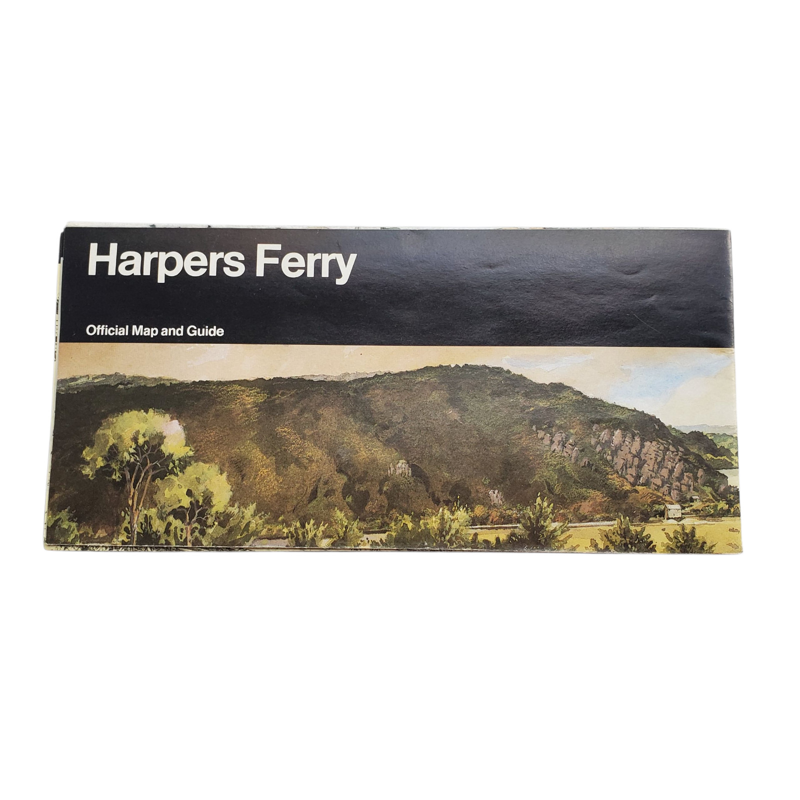 VTG 2001 Harper’s Ferry National Park Brochure Map Guide Fold-Out Pamphlet