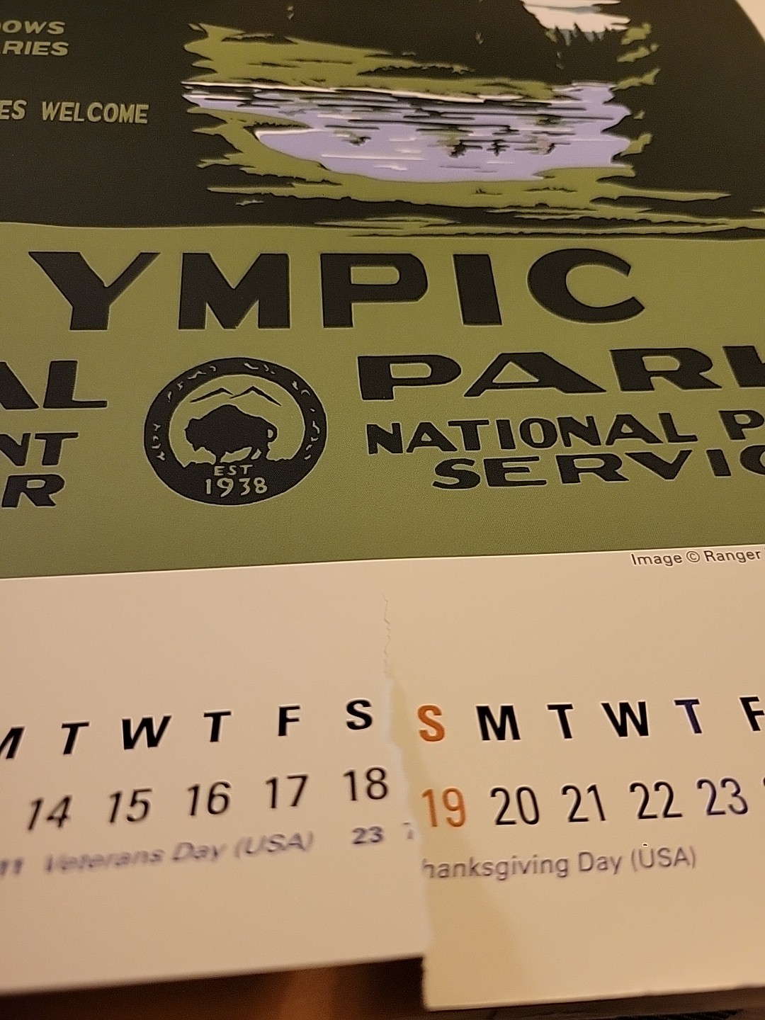 2023 NATIONAL PARKS POSTER ART OF THE WPA OVERSIZE WALL CALENDAR 19″x13.5″ READ