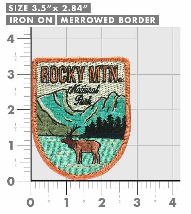 Rocky Mountain National Park Patch Iron-On Applique Souvenir Gift