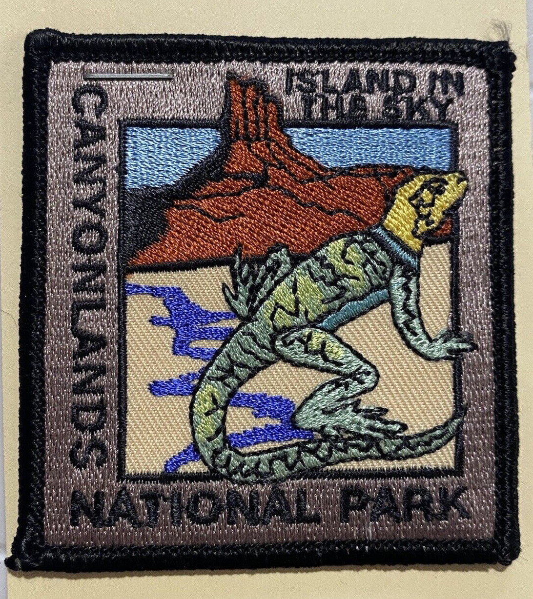 NIP Island in the Sky Canyonlands National Park Collared Lizard Souvenir Patch
