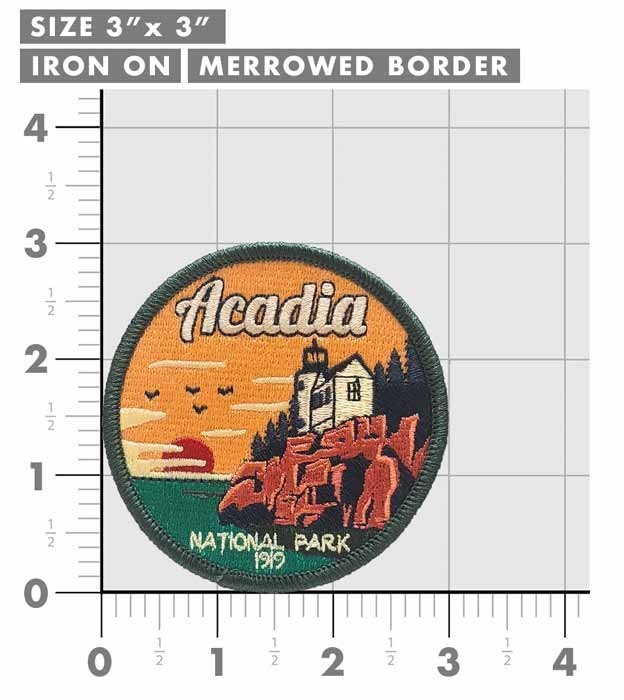 Acadia National Park Patch Iron-On Applique Souvenir Gift