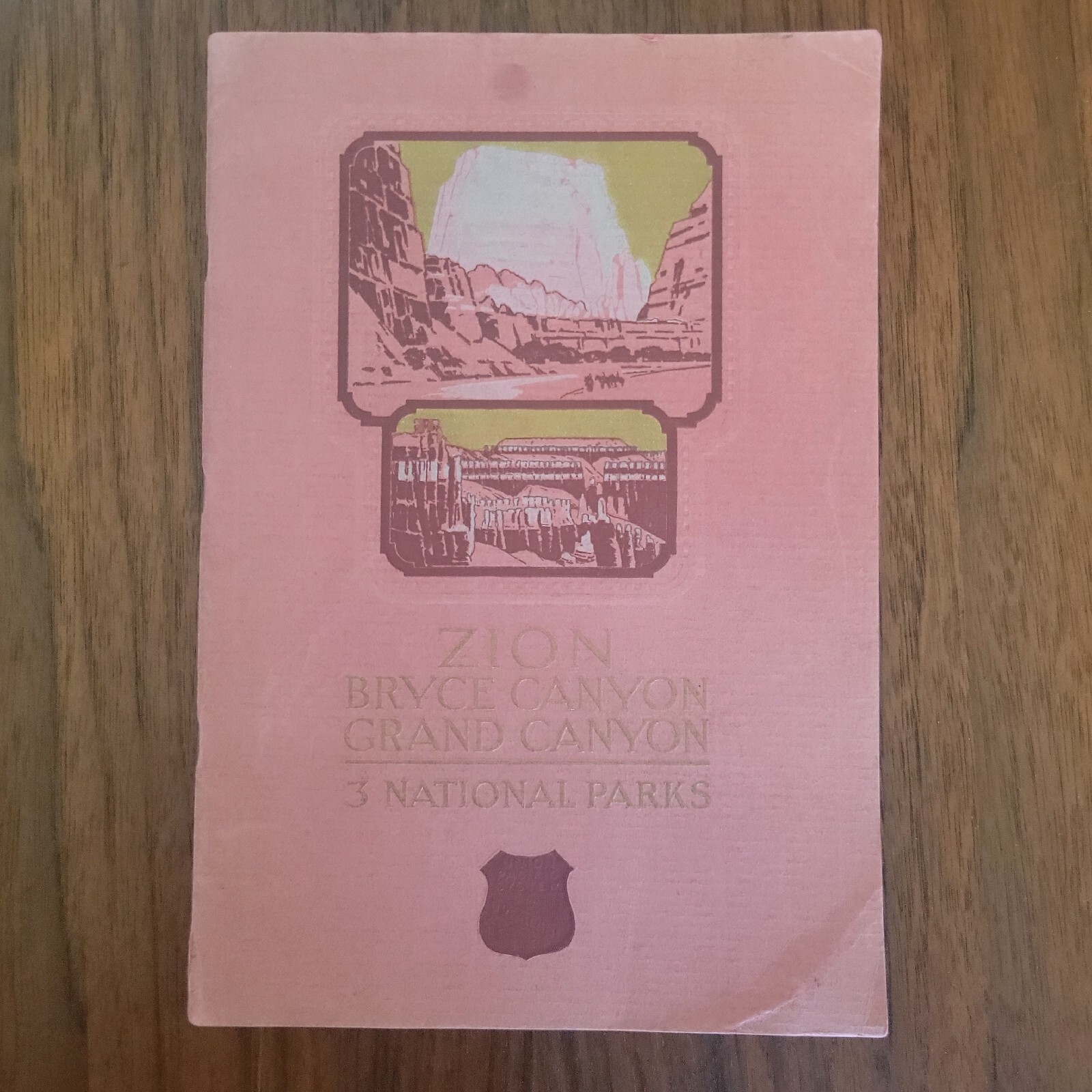 1930 Zion Bryce Canyon Grand Canyon National Parks Union Pacific 48pg Booklet