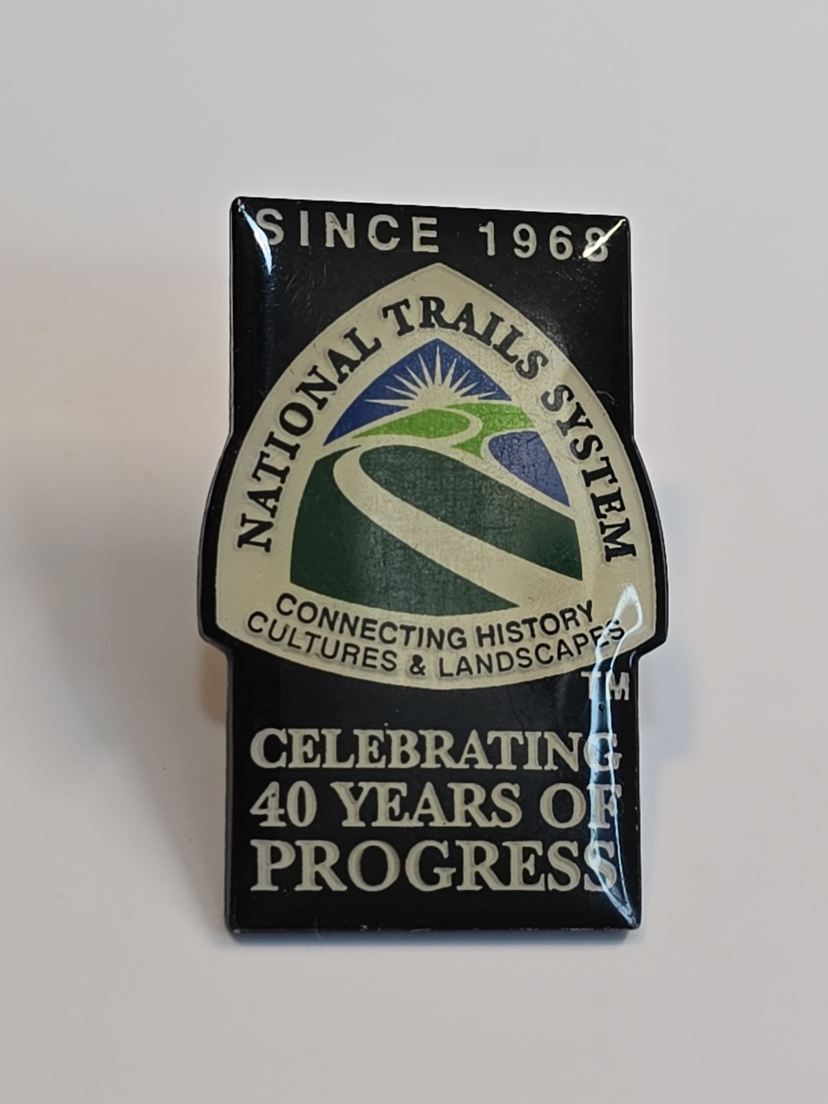 National Trails System Lapel Pin Celebrating 40 Years of Progress Since 1968