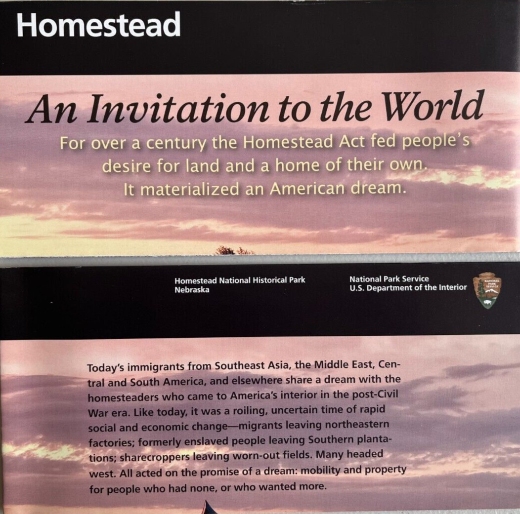 HOMESTEAD MONUMENT of AMERICA NATIONAL PARK SERVICE UNIGRID BROCHURE GPO 2024