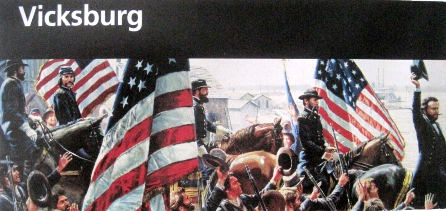 Vicksburg National Military Park National Park Service Unigrid Brochure Map