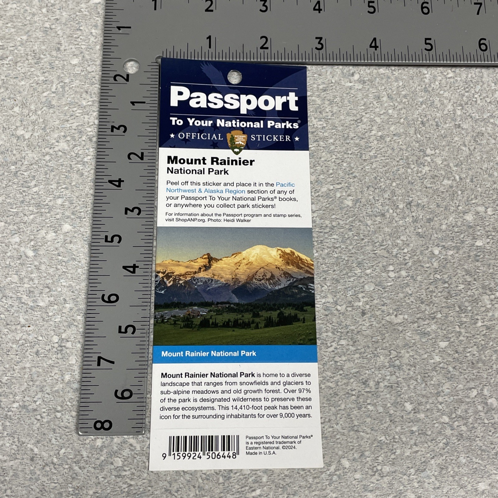 Mount Rainier National Park Passport Stamp – New