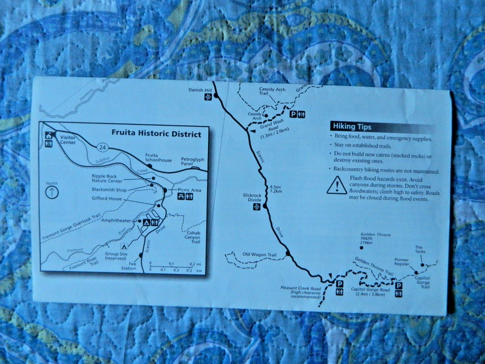Canyonlands & Capitol Reef National Park Guide Maps