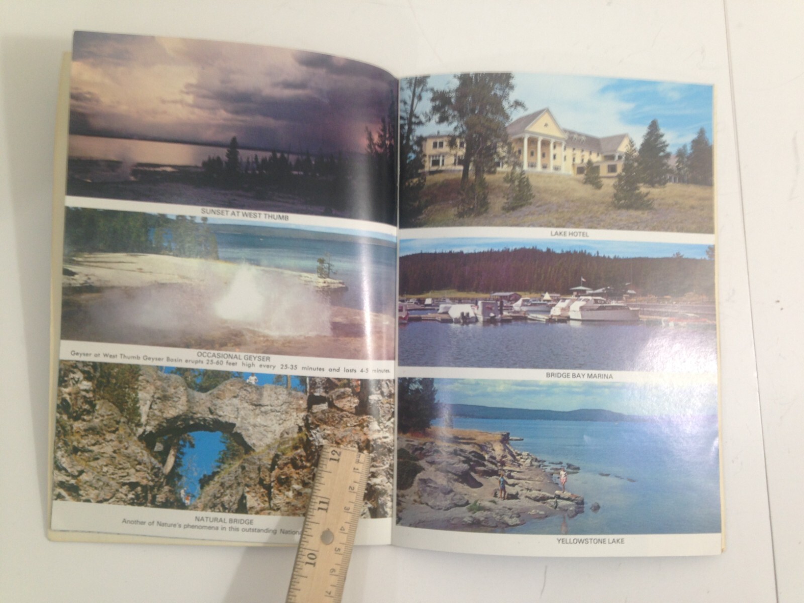 Vintage Yellowstone National Park brochure pamphlet tour guide souvenir vacation
