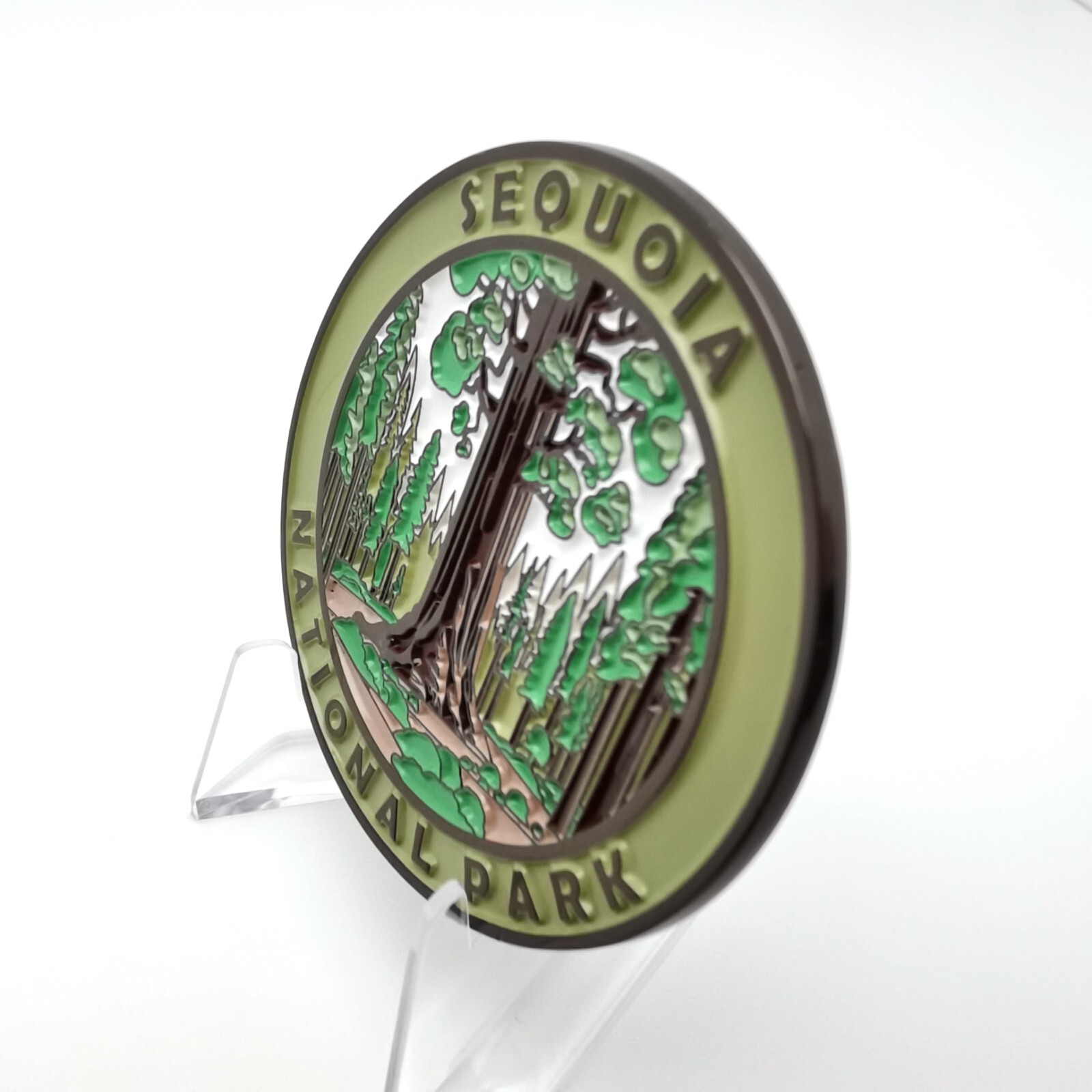 Stunning Black Nickel Sequoia National Park Magnet for Nature Enthusiasts – NEW