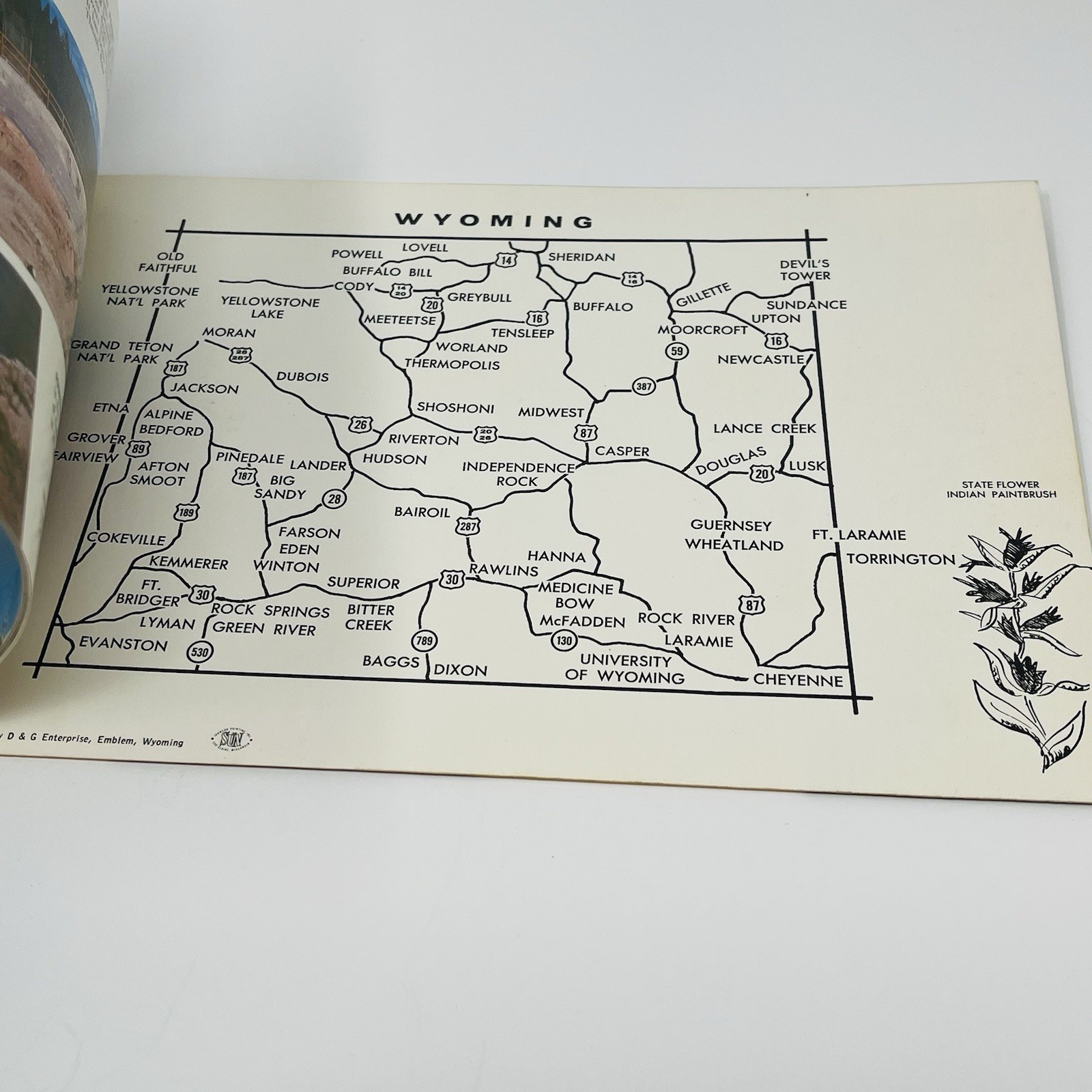 1960’s Yellowstone And Grand Teton Jackson Hole County Tourist Guide Map Book