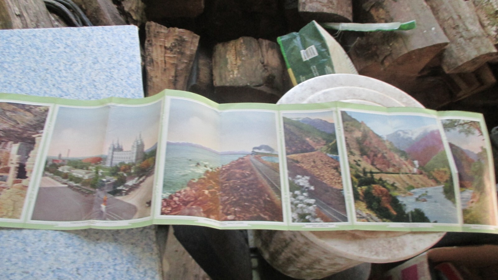 Western Pacific Railroad Panoramic Views Brochure Denver Rio Grande 1924 Vtg