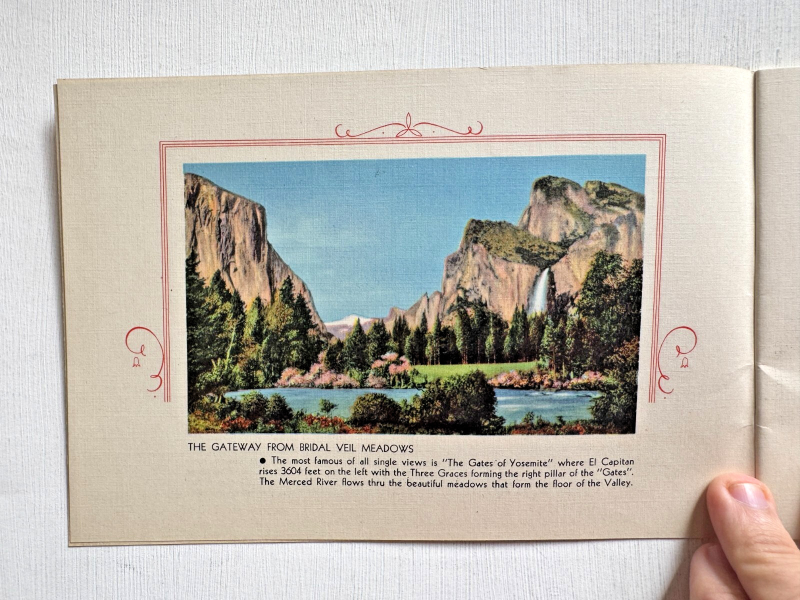 1930-40’s Yosemite National Park Picture Book w/ 32 Pictures B