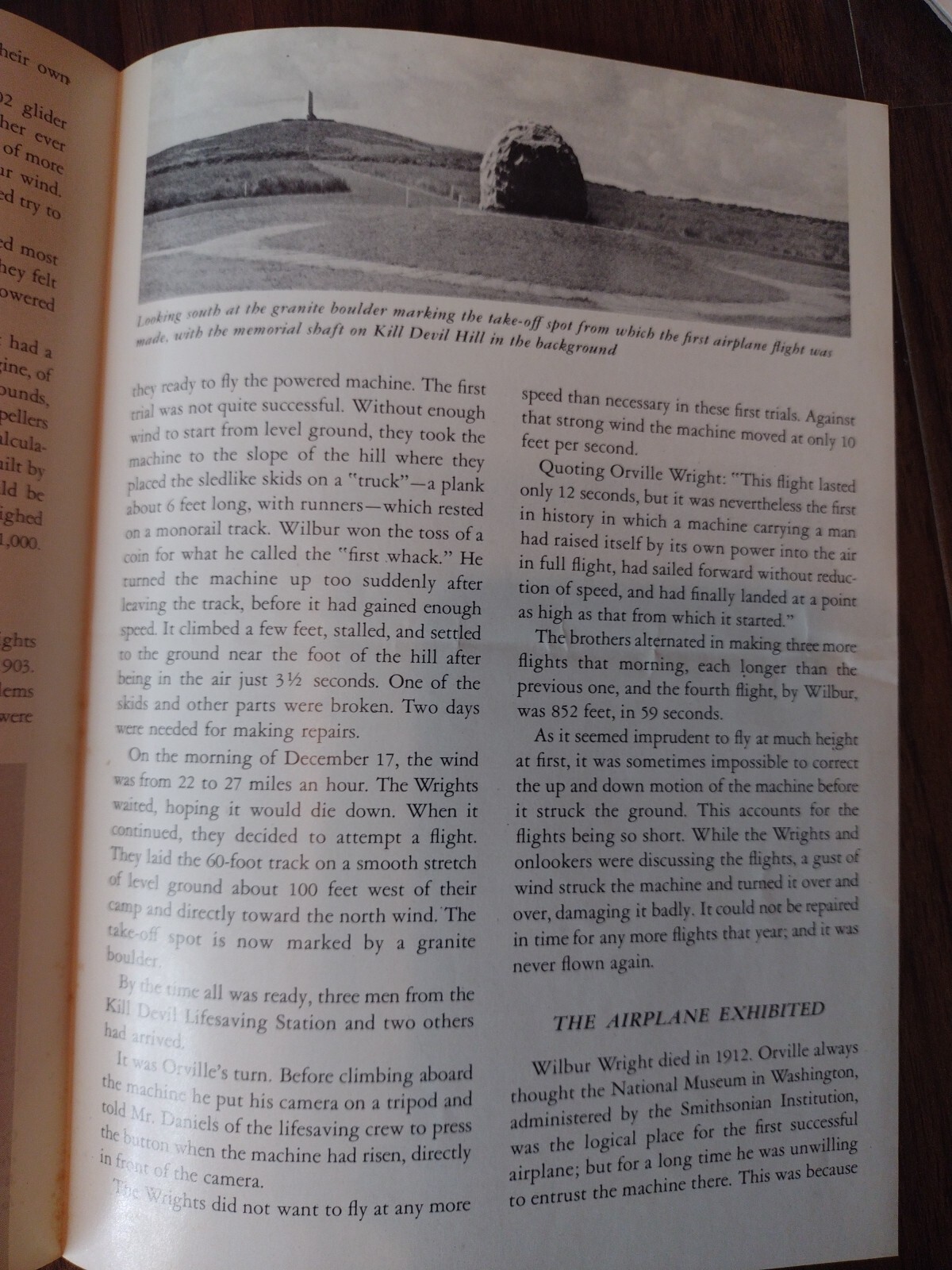1954 Wright Brothers National Memorial Brochure Pamphlet North Carolina OBX Nags
