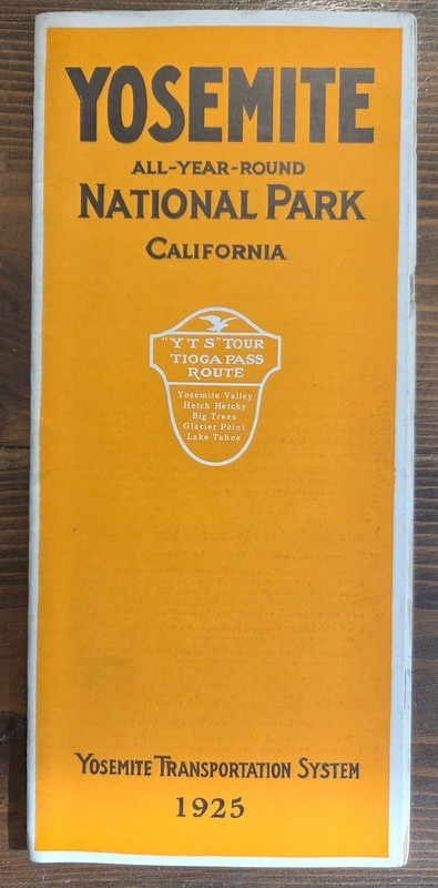 1925 Yosemite Transportation System All-Year-Round National Park California