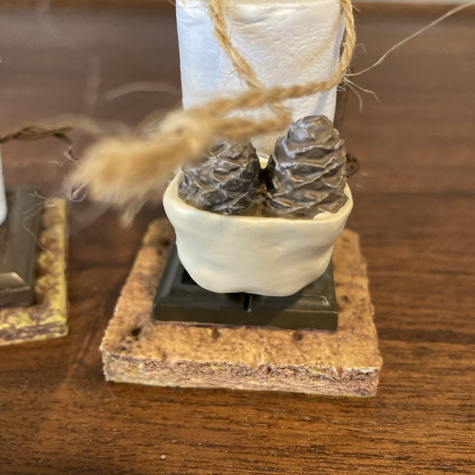 Starved Rock Lodge State Park S’mores Ornaments Set Of 2 Hiker Patriotic Hiking