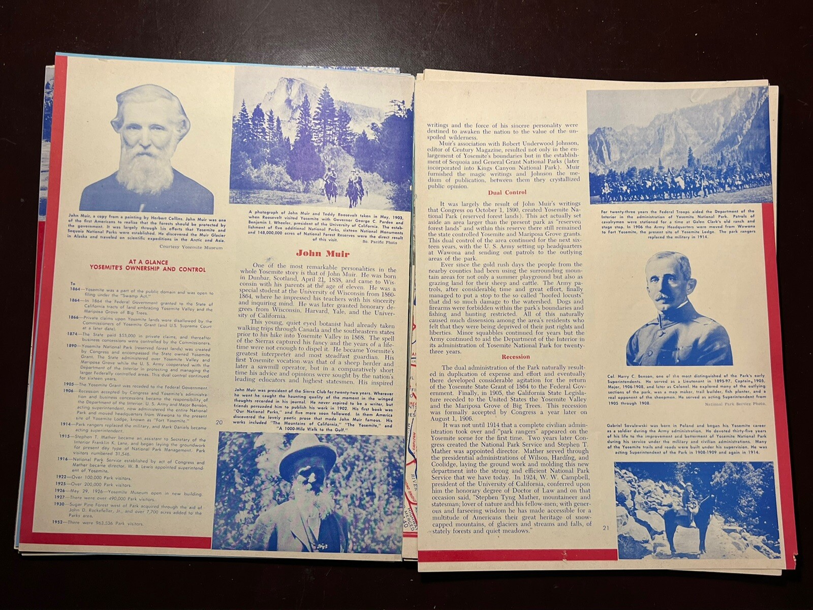 ** The Yosemite Story, (Maps- History- Romance) Souvenir Magazine, 1955