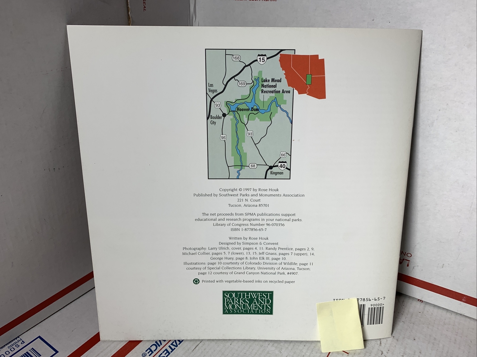 1997 Lake Mead National Rereation Area NRA Park NPS Souvenir Guide Book
