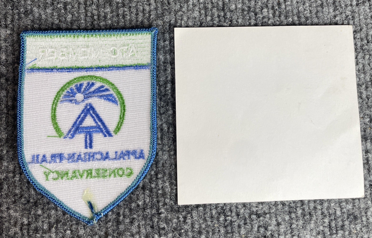 ATC Member Appalachian Trail Conservancy Blue Green Embroidered Patch + Decal