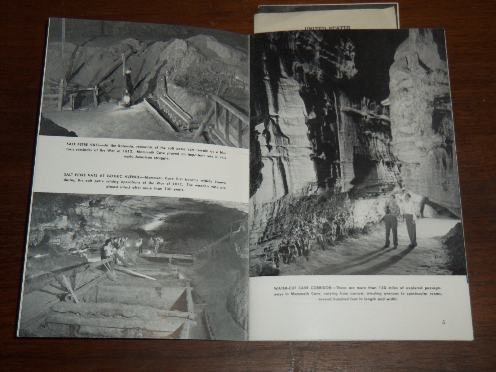 1951 MAMMOTH CAVE NATIONAL PARK PICTORIAL STUDY BOOK – KENTUCKY – K 1189