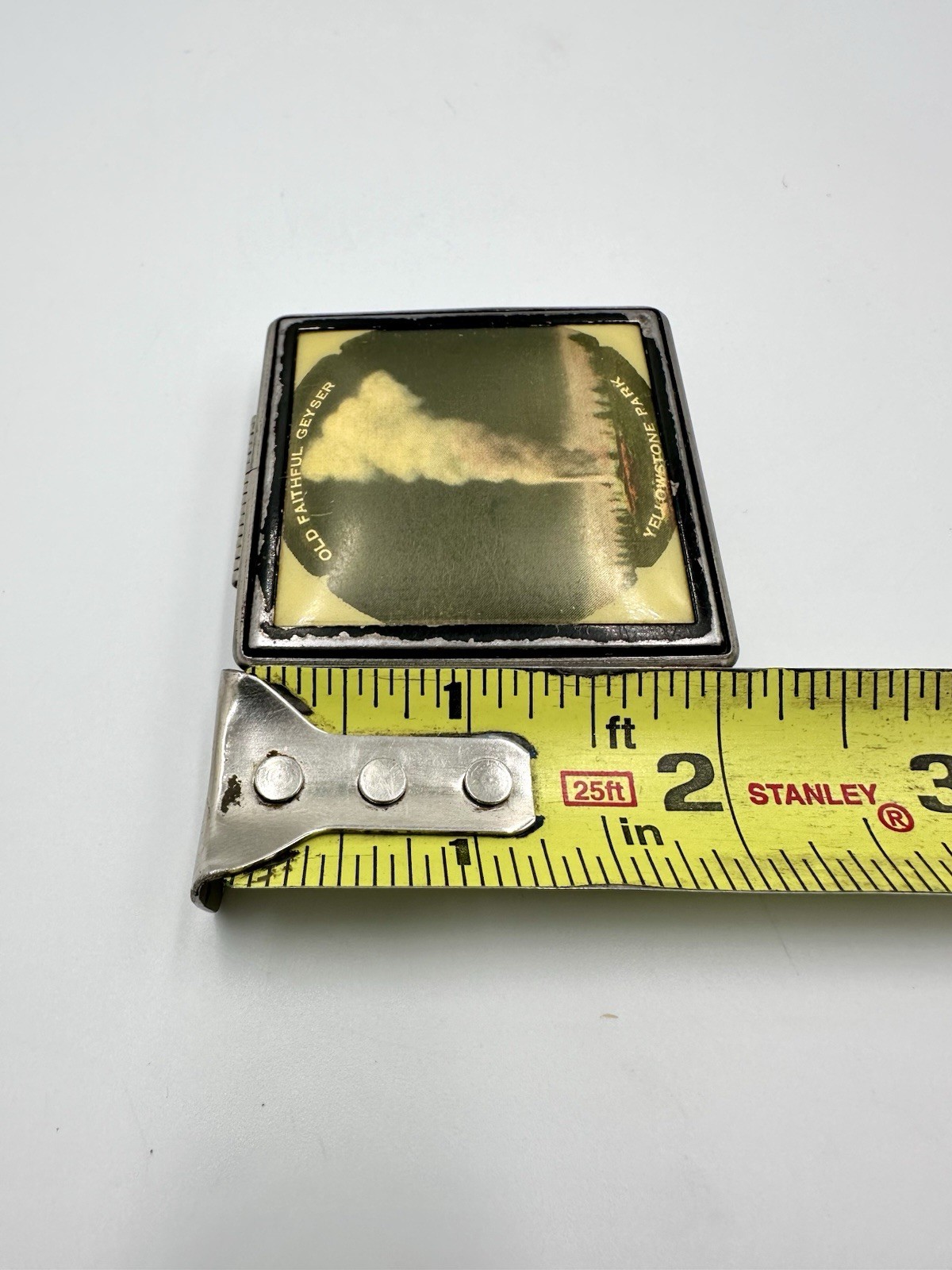 Vintage Compact Yellowstone National Park Souvenir Old Faithful Geyser