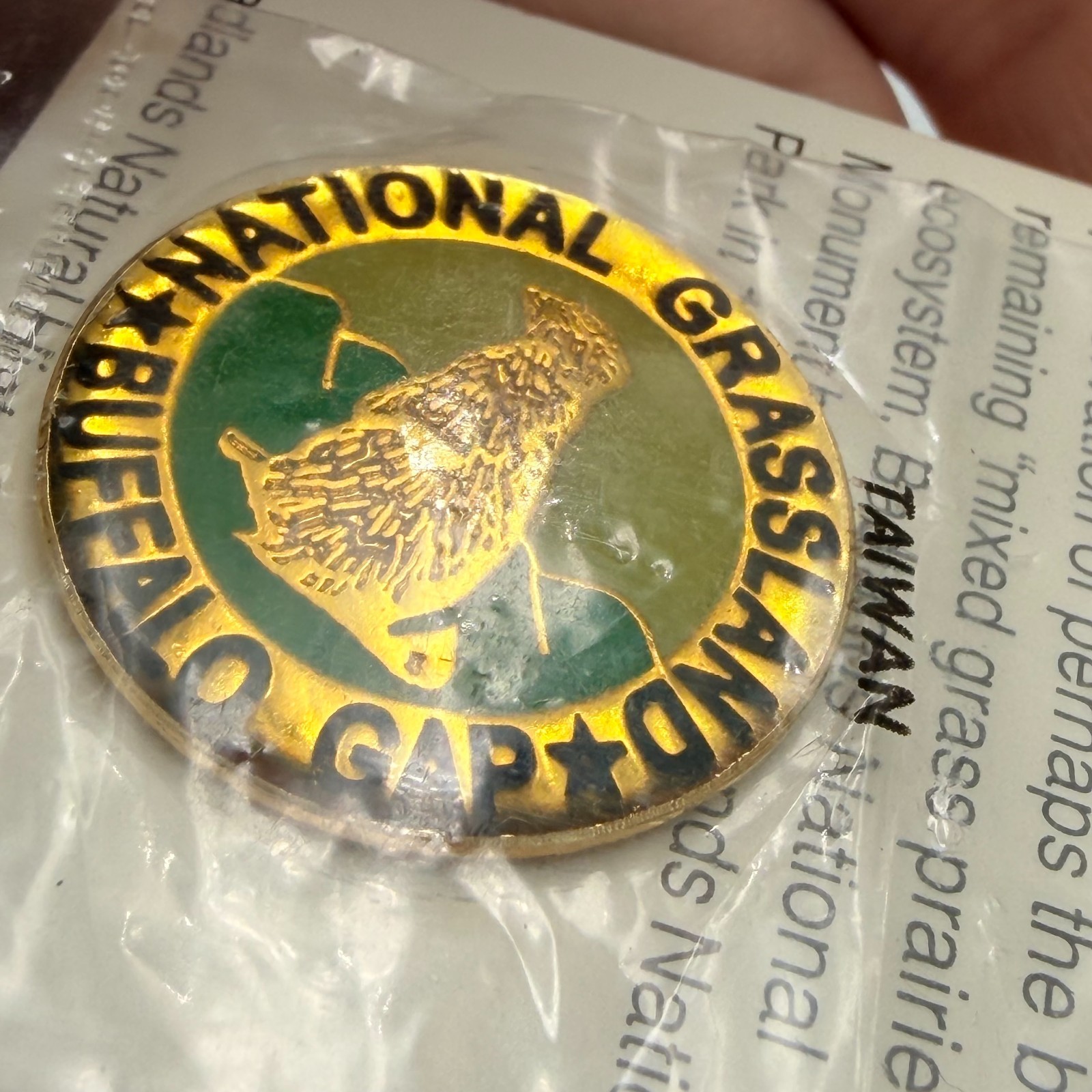 Buffalo Gap National Grassland South Dakota Lapel Pin Prairie Dog Badlands