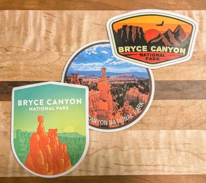 Set Of Three 3″ Bryce Canyon National Park Sticker Decal