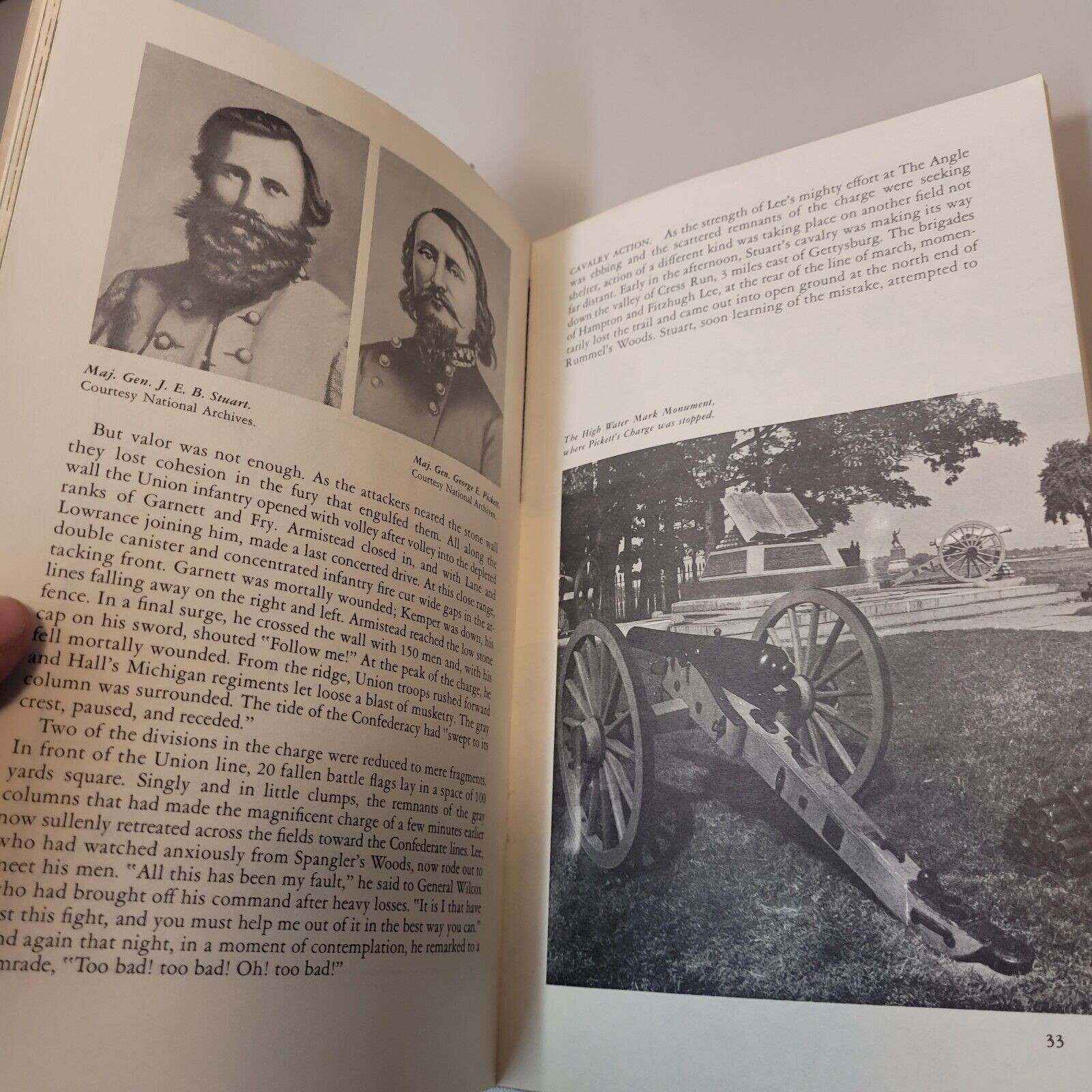 Gettysburg Civil War Battlefield Historical Booklet 1962 F.D. Briscoe Paintings