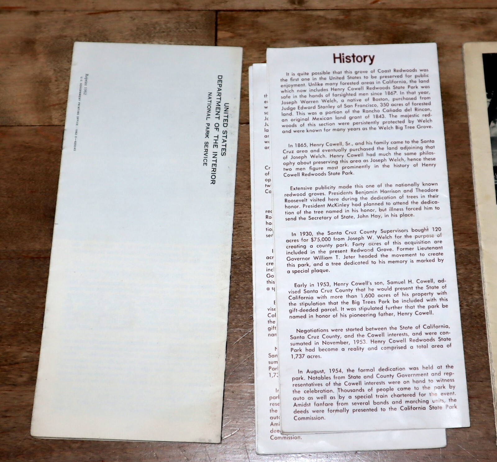 National Park Brochures | *Vintage* Grand Canyon Redwoods Zion Yellowstone Glen