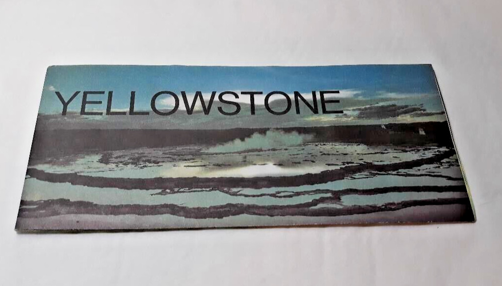 Vintage 1978 Yellowstone National Park Map Brochure