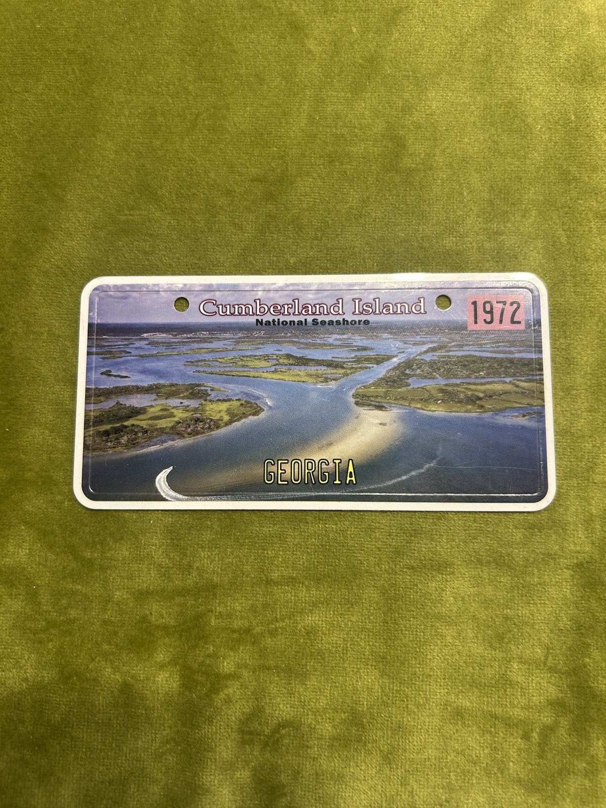 GEORGIA VINTAGE WILLABEE & Ward NATIONAL PARK MINIATURE LISENCE PLATE