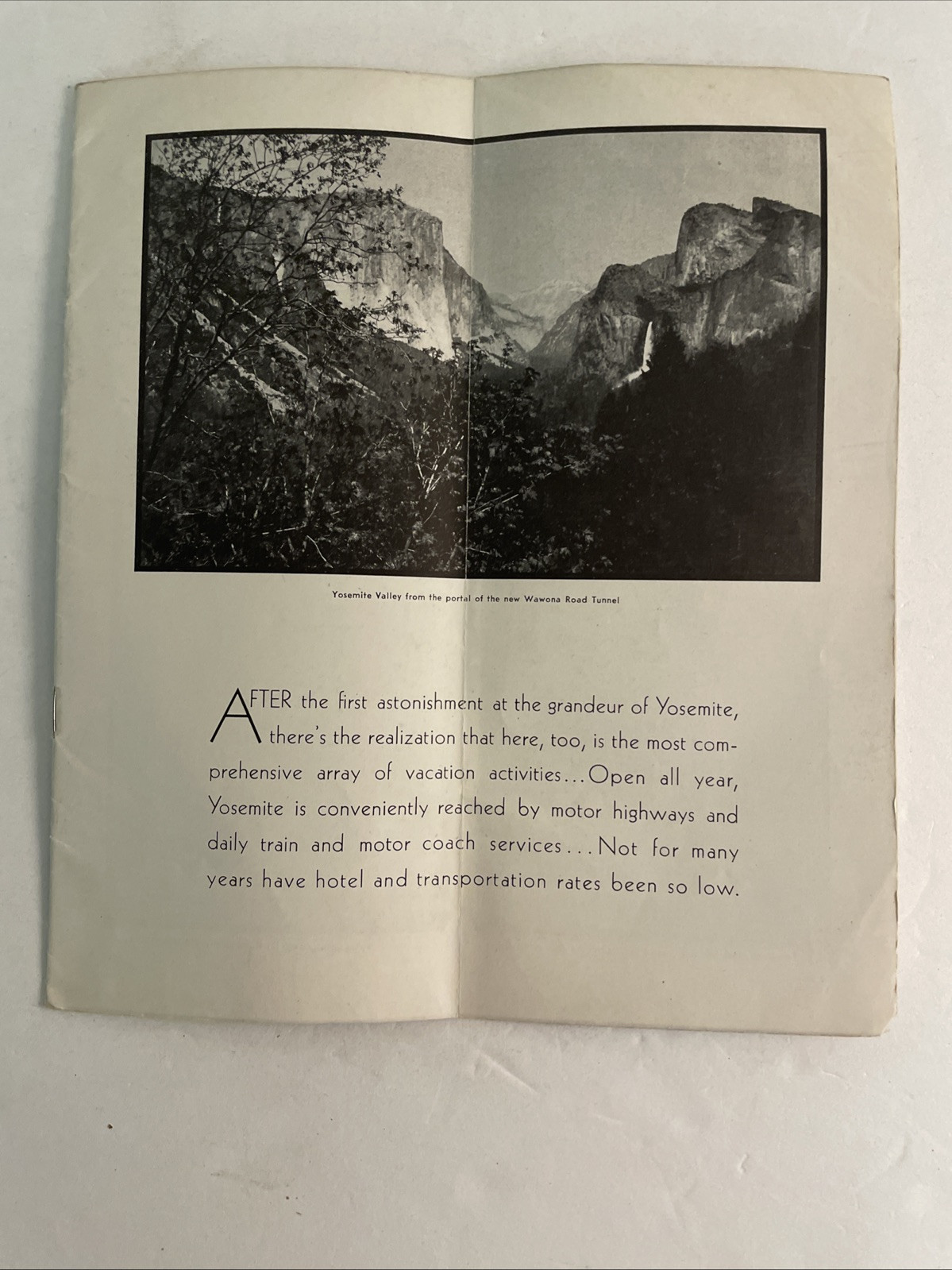 1930’s Yosemite and its Big Trees Park CA Brochure Travel Pamphlet