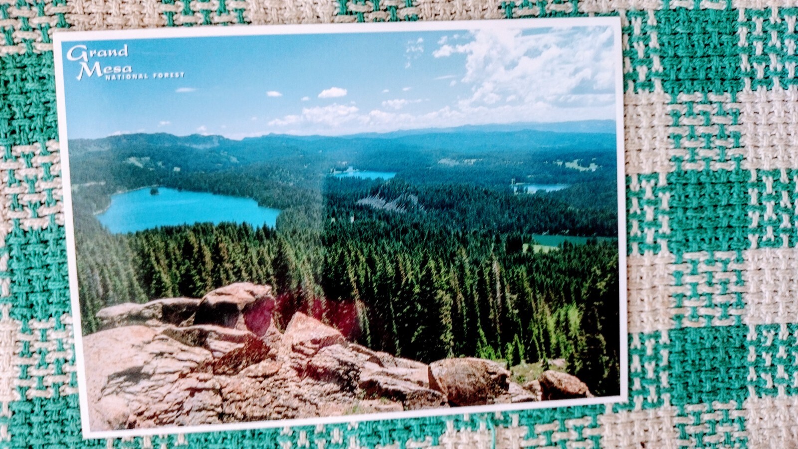 BEAUTIFUL POST CARD GRAND MESA NATIONAL FOREST USA. (THE PACIFIC NORTHWEST)