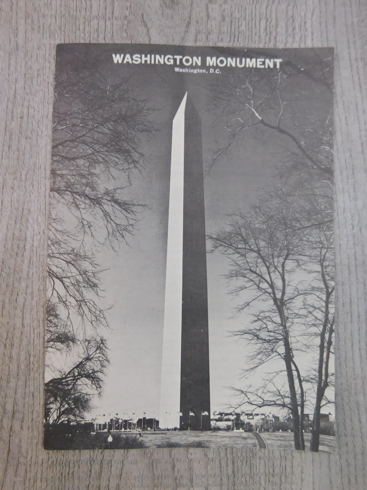 Washington Monument Brochure 1966 History Dept of Interior Nat’l Park Service