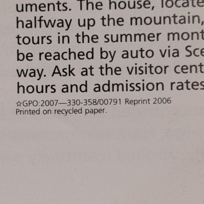 Chickanauga & Chattanooga National Park Service Unigrid GPO 2007 Reprint 2006