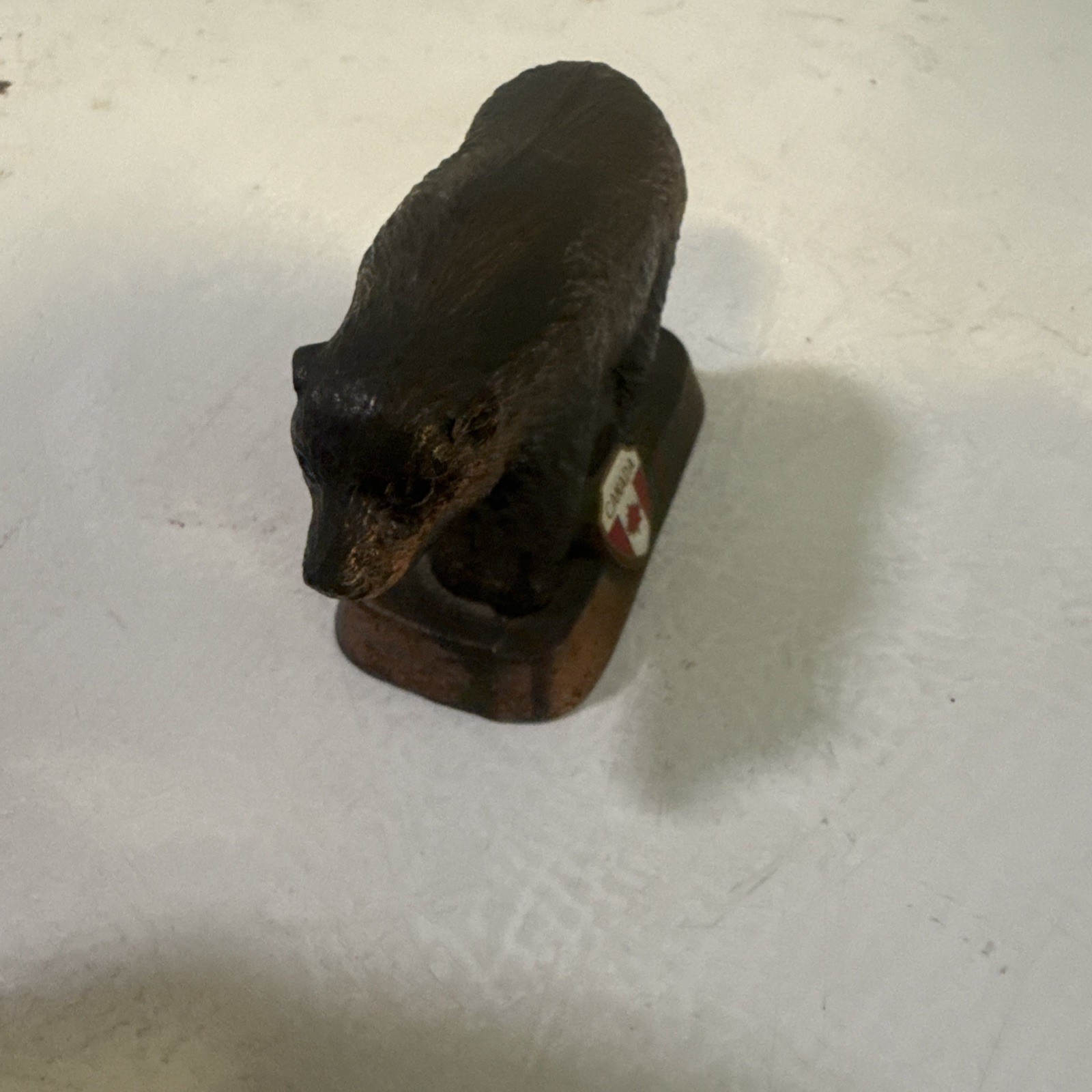 Vintage Canada Grizzly Bear Souvenir Copper Made in Japan