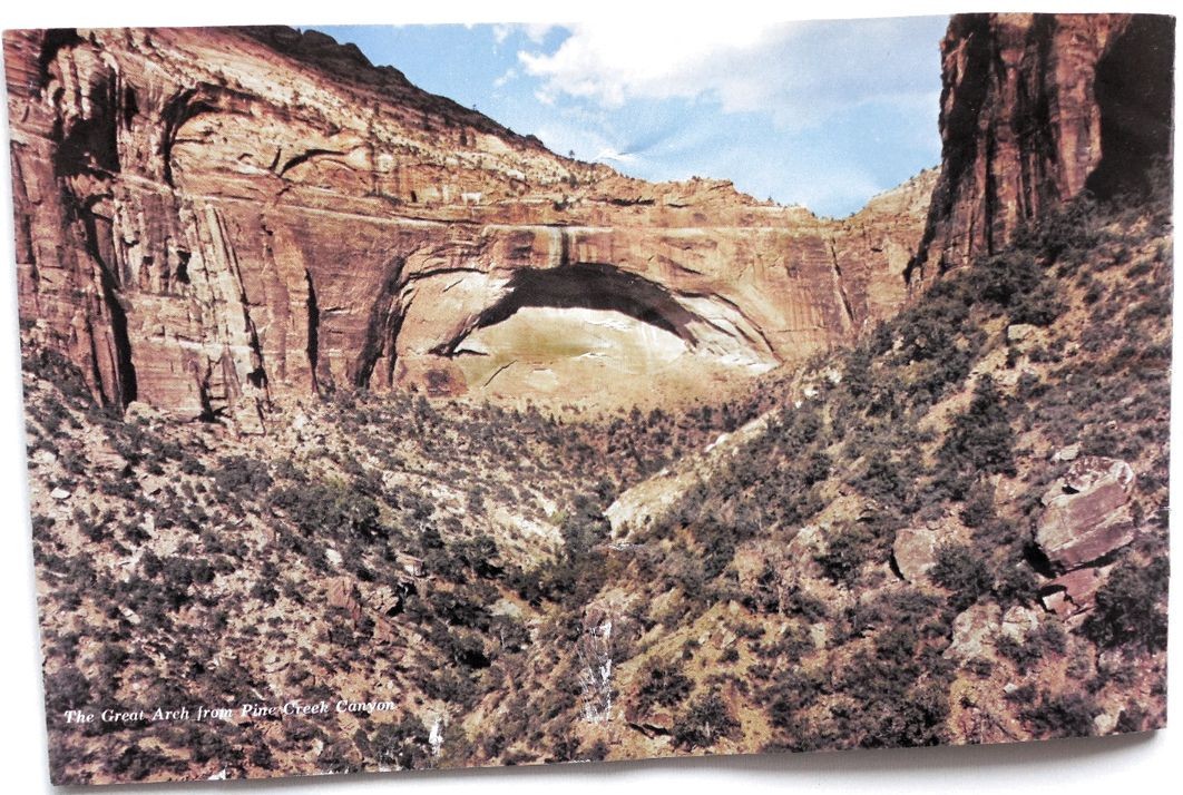 ZION NATIONAL PARK, Utah – Canyon Overlook – 1980 Trail Guide Booklet