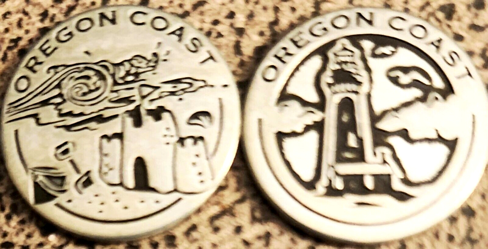 OREGON COAST SAND CASTLE & LIGHTHOUSE – NATIONAL PARK TYPE TOKEN